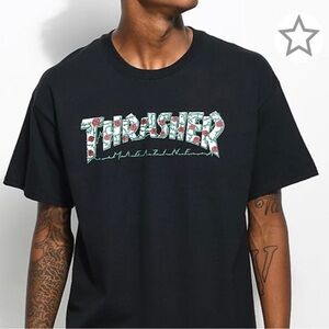 Thrasher Black Graphic T-Shirt